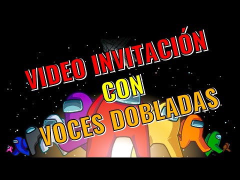 🥇 Video Invitación de cumpleaños Among Us | Personalizado