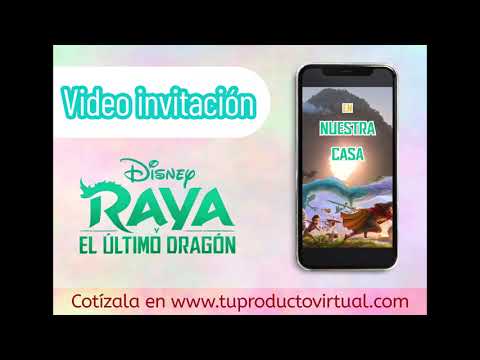 Video invitacion de Raya y el Último Dragón - Sencilla