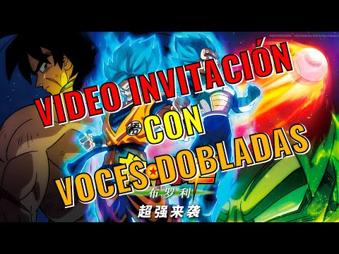 🥇 Video invitación de cumpleaños de Dragon Ball - Personalizada