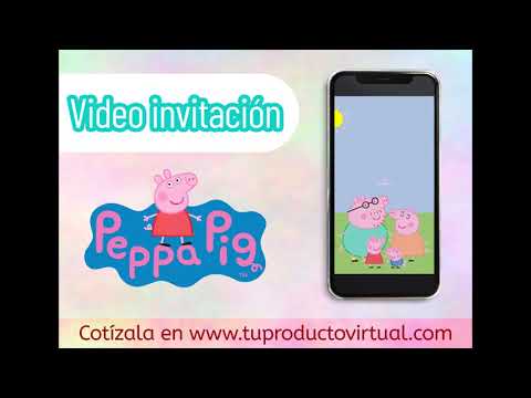 Video invitación de Peppa Pig - Sencilla