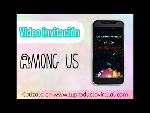 Video invitación de Among Us - Sencilla