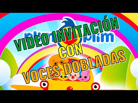 🥇 Invitación de cumpleaños de Plim Plim | Voces dobladas | Personalizada | Edítala con tus datos