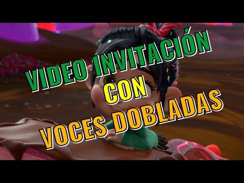 🥇 Video invitación de cumpleaños de Vanellope - Personalizada