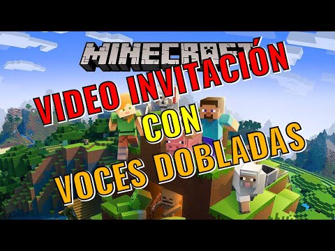 🥇 Video invitación de cumpleaños de Minecraft - Creeper | Personalizado