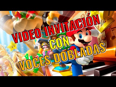 🥇 Video invitación de cumpleaños de Mario Bros | Personalizada | Tarjeta de cumpleaños