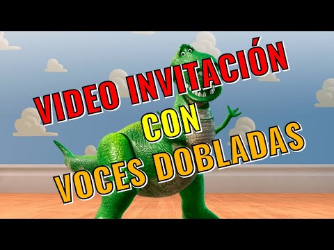 🥇 Video invitación de cumpleaños de Toy Story - Rex- Personalizada | Doblada