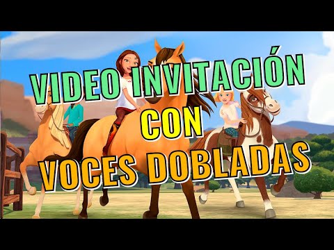 🥇 Video Invitación de cumpleaños Spirit | Voces dobladas | Tarjetas virtuales | Invitación digital