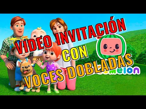 🥇 Video invitación de cumpleaños de Cocomelon | Personalizada | Tarjeta de cumpleaños