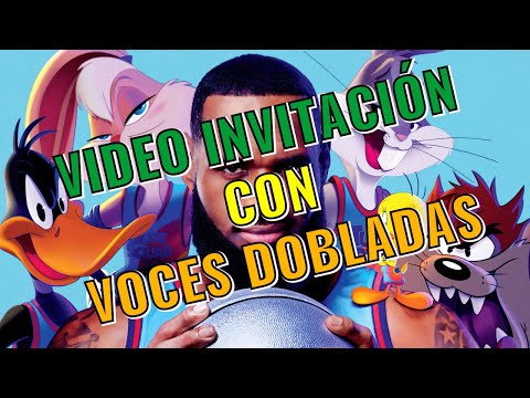 🥇 Video Invitación de Space Jam | Voces Dobladas | Invitación digital