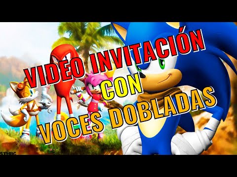 🥇 Video invitación de cumpleaños de Sonic Boom | Tarjeta de cumpleaños | Invitación digital