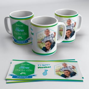 Plantillas del día del padre para la sublimación de tazas