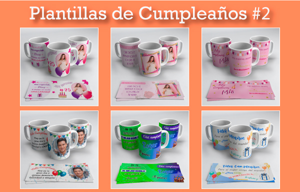 DESCARGA PLANTILLAS PARA SUBLIMAR TAZAS  Tazas, Taza de cumpleaños, Cajas para  tazas