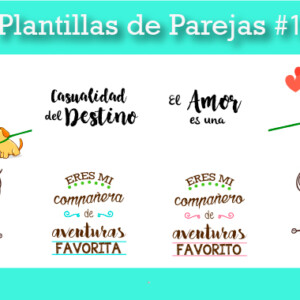 Plantillas para tazas de parejas