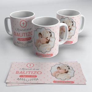 Plantilla para tazas de bautizo #7