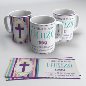 Plantilla para tazas de bautizo #12