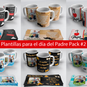 Plantilla para tazas del día del padre