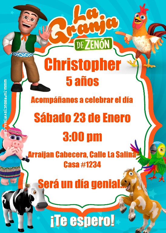 invitación de la granja de zenón gratis online