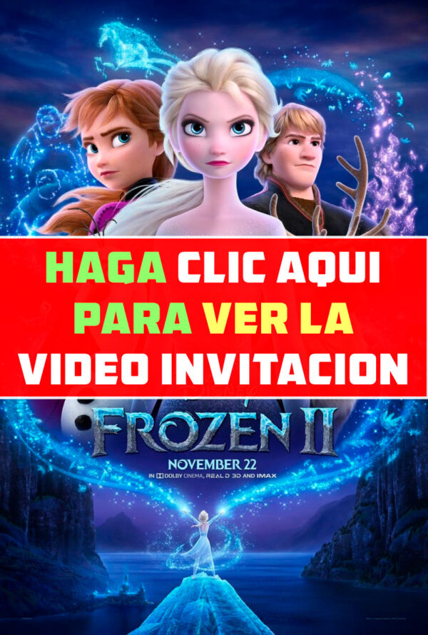 video invitacion de frozen