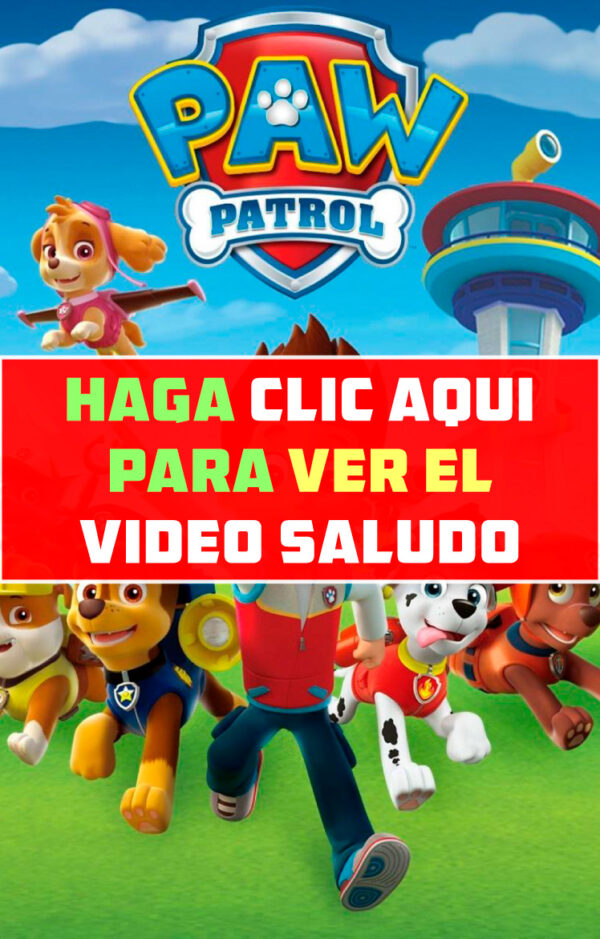 video saludo paw patrol