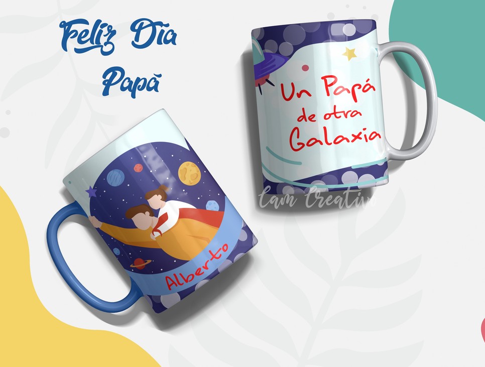 Plantillas para sublimar tazas del Día del Padre gratis - (9 Diseños)