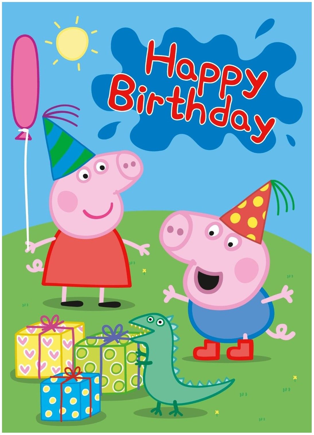Tarjeta de cumpleaños de Peppa Pig