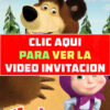 Video Invitación de cumpleaños de Masha y el Oso