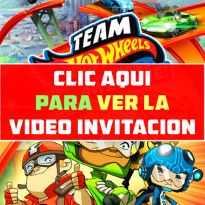 video invitación de cumpleaños de hot wheels