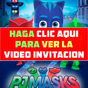 Invitación de cumpleaños de PJ Masks