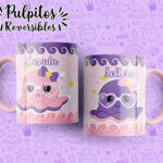 plantillas para tazas de los pulpitos reversibles