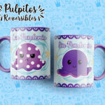 plantillas para tazas pulpitos reversibles