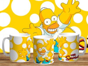 Plantillas para tazas Los Simpsons