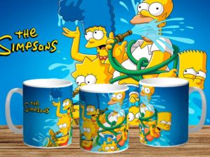 Diseños para sublimar tazas Los Simpsons
