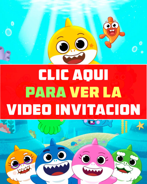 Video invitación de Baby Shark