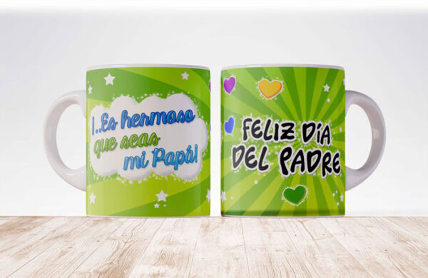 Plantillas para tazas del día del padre gratis