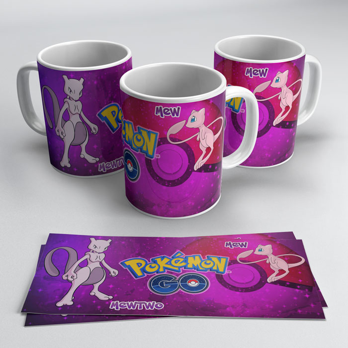 Taza Pokémon Legendarios personalizada con nombre - Lascositasdemami