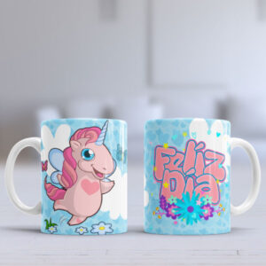 Diseño para sublimar tazas de Unicornio