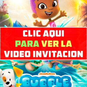 invitacion de cumpleaños de Bubble Guppies