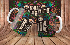 tazas para el día de los muertos