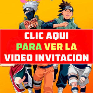 invitacion de cumpleaños de Naruto