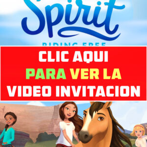 invitación de cumpleaños de Spirit