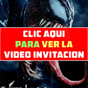 invitación de cumpleaños de Venom