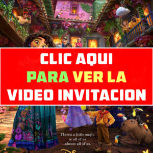 invitación de cumpleaños de Encanto