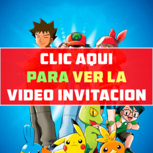 invitación de cumpleaños de Pokemon