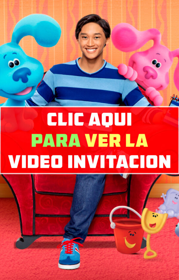 video invitación de cumpleaños de Las Pistas de Blue