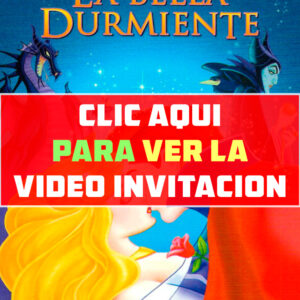 video invitación de cumpleaños de La Bella Durmiente