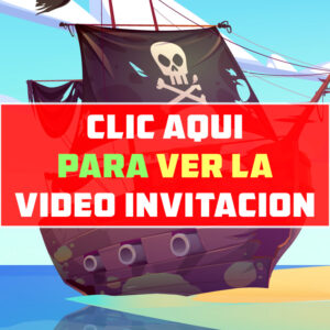 video invitación de cumpleaños de Piratas