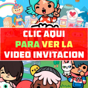 video invitación de cumpleaños de Toca Boca Life World