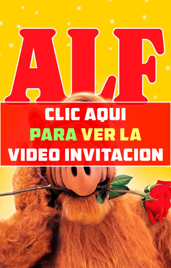 video invitación de cumpleaños de ALF