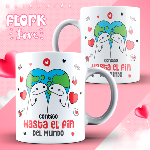 plantillas para tazas de flork amor